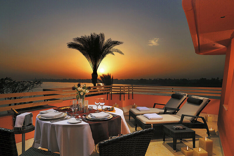 Das Steigenberger Resort Achti am Ostufer des Nils in Luxor bietet 281 Zimmer