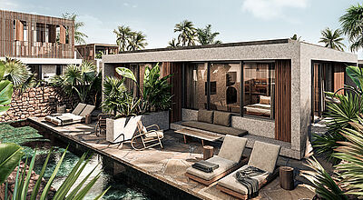 Im Casa Cook Chania gibt es auch Zimmer mit privatem Pool