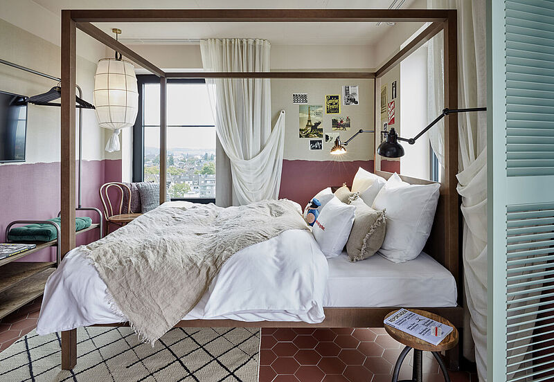 So sehen einige Zimmer im 25hours Hotel Düsseldorf Das Tour aus. Foto: 25hours So sehen einige Zimmer im 25hours Hotel Düsseldorf Das Tour aus. Foto: 25hours