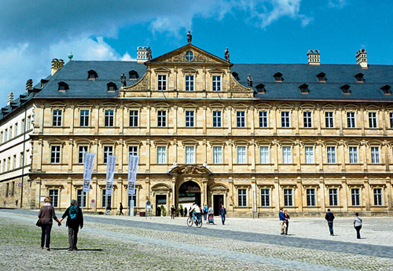 Bamberg besitzt ein reiches Architekturerbe. Im Bild ist die neue Residenz.