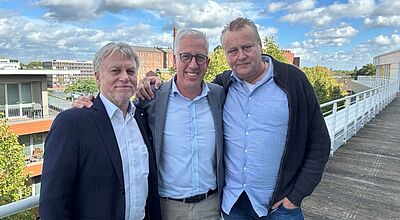Freuen sich auf die Zusammenarbeit (von links): Kurt Zimmermann, Geschäftsführer Blum Holiday-Tours, Schauinsland-CEO Gerald Kassner und Claus Kosmalski, Geschäftsführer Blum Holiday-Tours