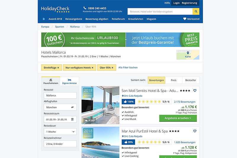 Holidaycheck geht nun gerichtlich gegen eine Agentur vor, die gefälschte Hotelbewertungen verkauft haben soll