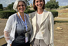 Begleitet wurden die Journalisten von Enit-Deutschland-Chefin Antonella Rossi (links). Sie trafen auch Marta Maestroni, Generalsekretärin der Federazione Italiana Golf