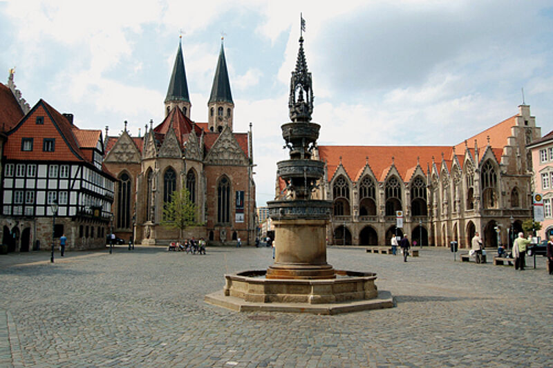 Der Altstadtmarkt ist Station der Audioguide-Tour durch Braunschweig.