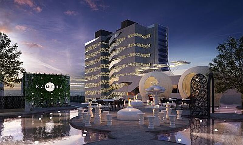 Direkten Meerblick haben die Gäste vom Kameha Bay Portals auf Mallorca, das 2012 eröffnen wird