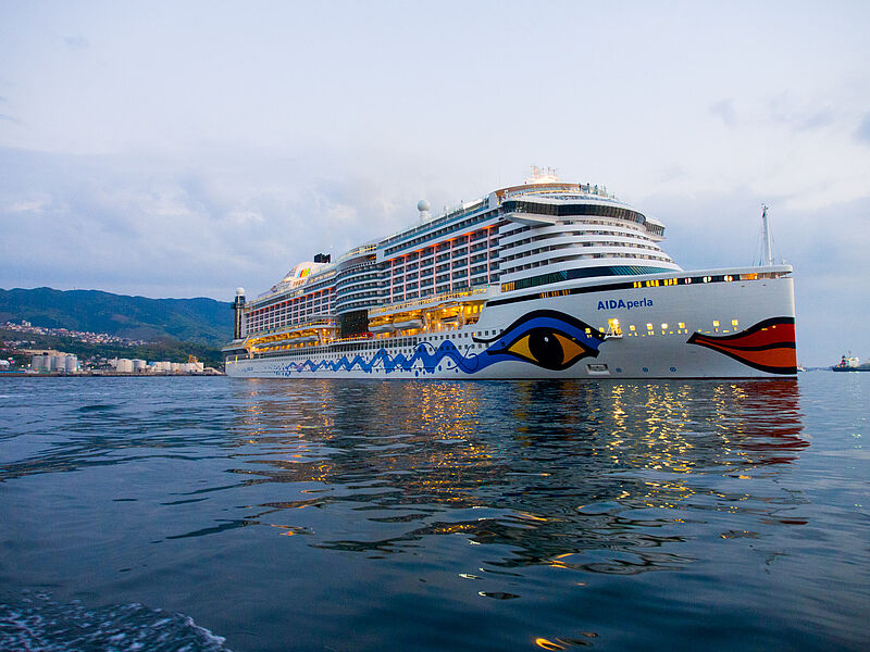 Aida Cruises hat die neuen Provisionsstaffeln für Reisen mit den Aida-Schiffen - im Bild die Perla - bekannt gegeben