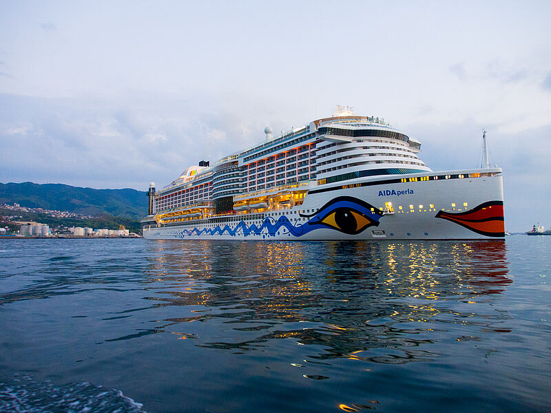 Die Aida Perla startet am 5. August wieder ab Hamburg