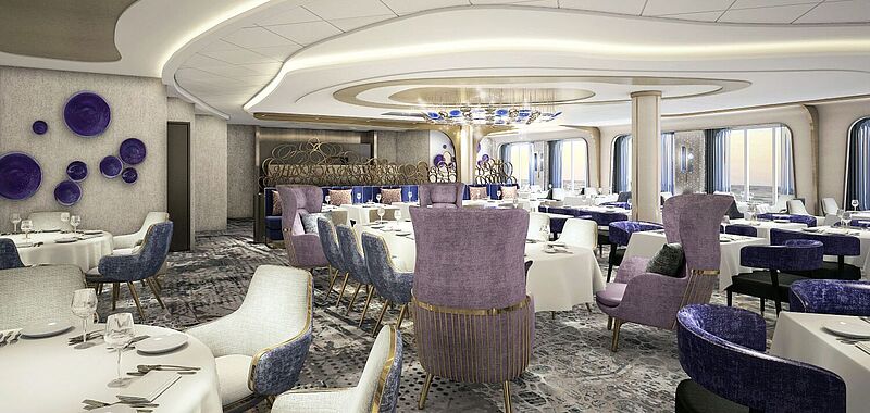 So soll das neu gestaltete Cosmopolitan Restaurant an Bord der Celebrity Ascent aussehen