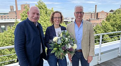 Von links: Thomas Schemmer, Geschäftsführer der Reiseagentur Meimberg, Prokuristin Heike Meimberg-Hosse und Schauinsland-CEO Gerald Kassner. Foto: Schauinsland-Reisen
