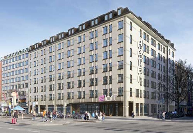 Das Aloft München soll 2015 am Münchner Hauptbahnhof eröffnet werden