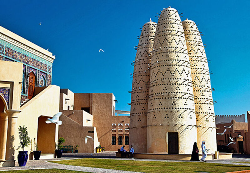 Das Katara Cultural Village ist eine Mischung aus Freilichtmuseum und Mall.