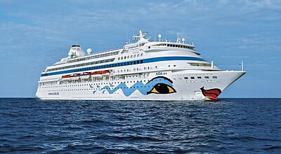 Die Aida Cara bricht im November 2010 nach Südamerika auf. Foto: Aida