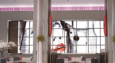 Blick in die Lobby des neuen Riu Plaza New York Times Square