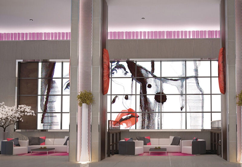 Blick in die Lobby des neuen Riu Plaza New York Times Square