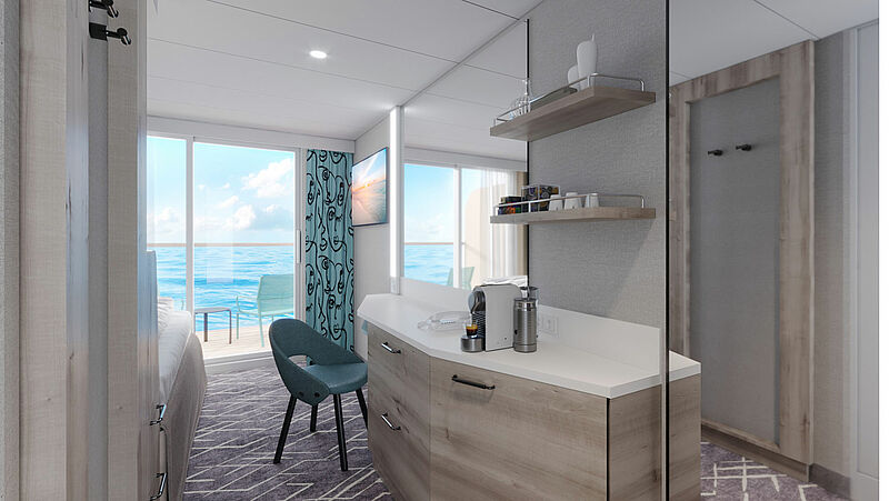 Auf dem achten Schiff von TUI Cruises wird es erstmals auch Einzelkabinen mit Balkon geben