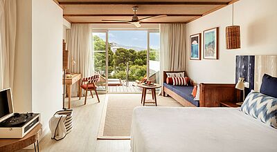 Die Zimmer in den Zel-Hotels sind im lässigen Boho-Style eingerichtet