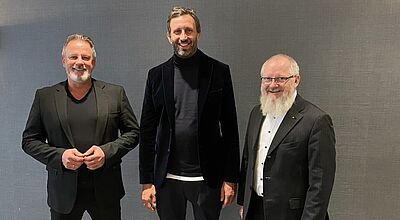 Neuer, alter Vorstand in Säule A (von links): Oliver Wulf, Ralf Hieke und Joachim Horn