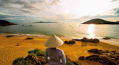 Vietnam hat sich mittlerweile auch als Badeziel etabliert – wie hier am Quy Nhon Beach.