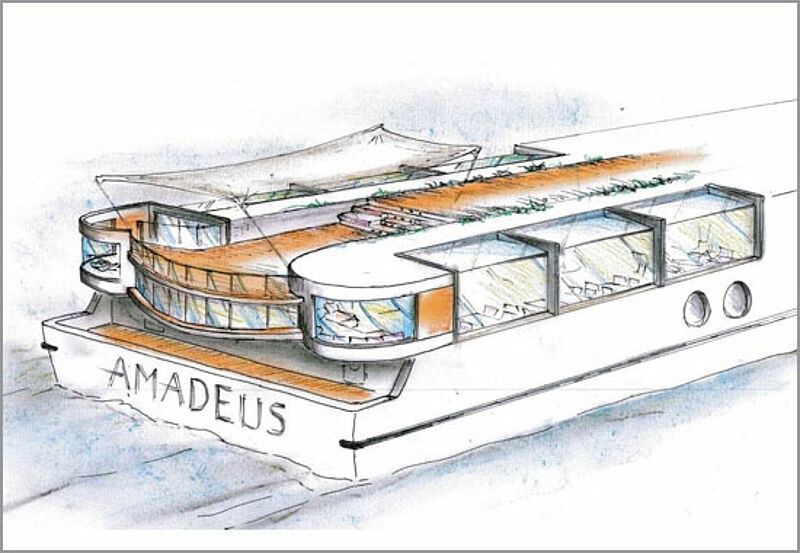 Skizze der Amadeus Star, die im April 2019 in Dienst gehen soll