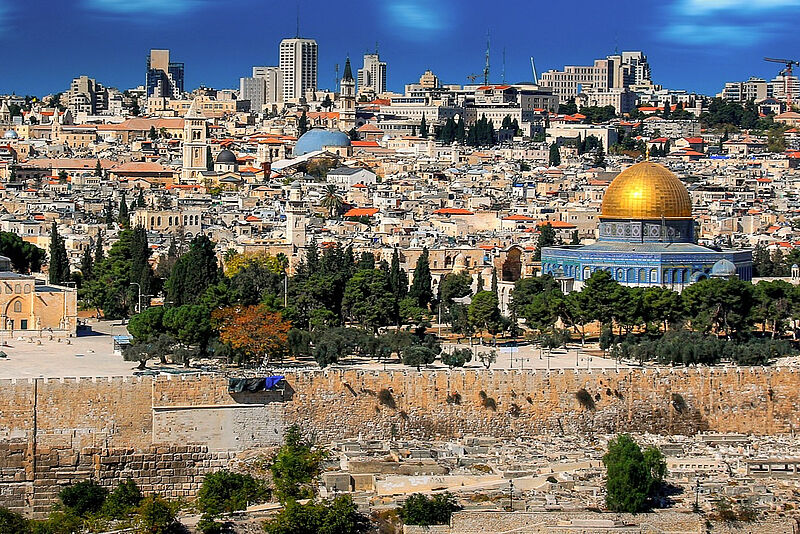 Israel, im Bild Jerusalem, ist ein gefragtes Reiseziel