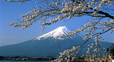 Touristenziele wie der Fujiyama liegen weitab vom Erdbebengebiet und sind ohne Einschränkungen zu bereisen