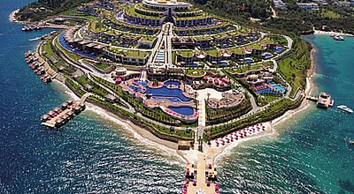 Das Jumeirah Bodrum Palace Hotel bietet 135 Suiten