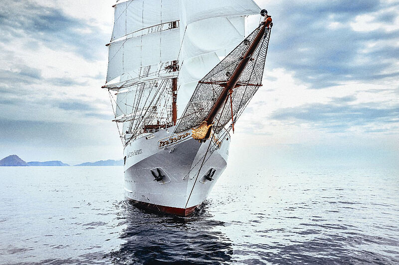 Die Sea Cloud Spirit soll im September auf Jungfernreise gehen. Foto: Sea Cloud Cruises
