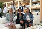 Clea Braun (Condor), Roland Helmchen (Reisebüro Helmchen und Reichert, Wiesbaden), Nadine Spronk-Jaensch (Reisebüro Jaensch, Kleve), Janine Scholten (Reisebüro Poot, Emmerich)