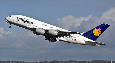 Riesenvogel: A380-Flüge sind bei Lufthansa ab sofort buchbar.
