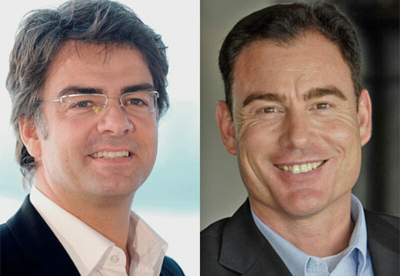 Neues Technologie-Duo: Michael Kalt (links) von Travel-IT und Jürgen Witte von Travelport.
