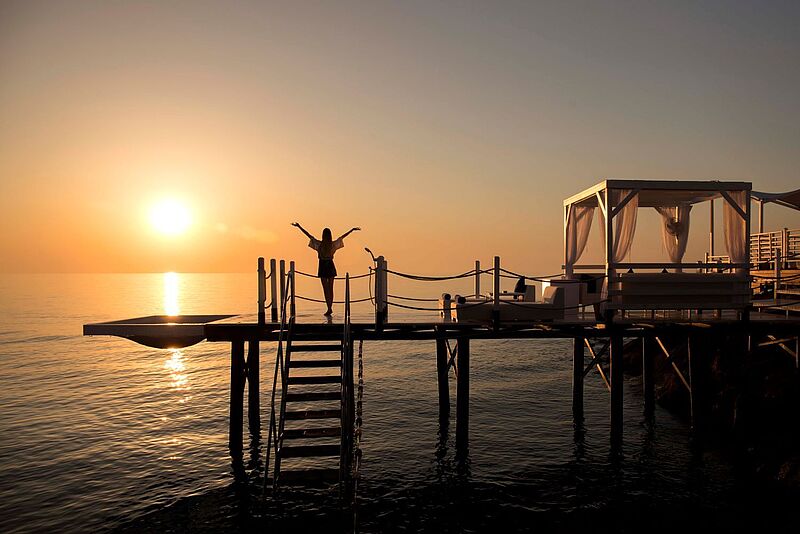 Abendstimmung im Rixos Sungate in Kemer