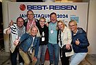 Gute Stimmung: Marius Boitos, Reisebüro Holiday Planet Mannheim, Nico Schubach, Reisebüro Holida Planet Mannheim, Jana Köhn, Reisebüro Pasewalk, Hüseyin Senol, Oyter Reisewelt, Kerstin Senol, Oyter Reisewelt, Eva Sick und Sandra Erber von Sunny Cars