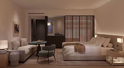 So werden die Studios im „The Florentin“ aussehen. Modell: Conren Land AG