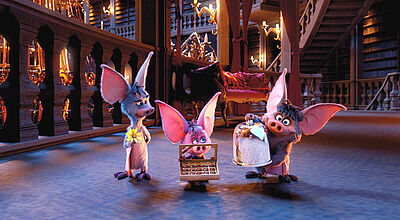 Eine der zahlrechen Attraktionen des Freizeitparks: die Dunkel-Stahlachterbahn „Crazy Bats“. Foto: Phantasialand