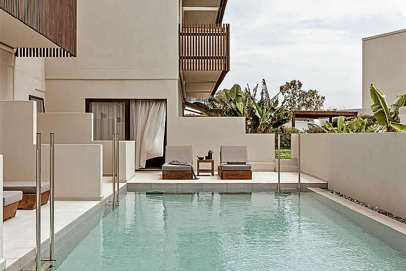 Zimmer mit Sharingpool im Ananea Kos