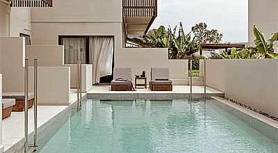 Zimmer mit Sharingpool im Ananea Kos