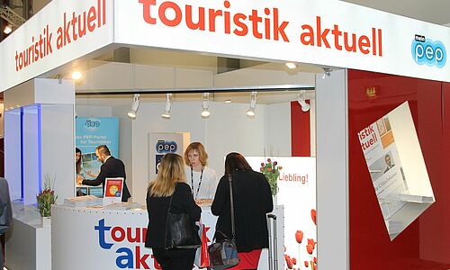 Traditionell hat touristik aktuell seinen ITB-Stand in Halle 25