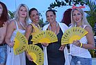 Thema-Abend "Dirty Dancing" (von links): Sabine Spengler (Thomas Cook Reisebüro, Kaiserslauern), Susanna Moraitou (First Reisebüro Jochim, Ludwigshafen), Teresa Przibylla (Thomas Cook Reisebüro, Konstanz) und Saskia Scheibli (HDR Reisebüro, Pfinztal) 