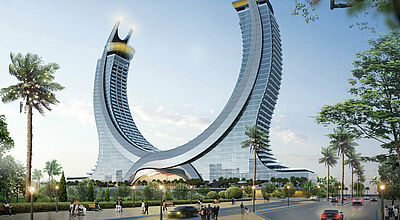 Neuer Blickfang in Katar: das Raffles & Fairmont Doha