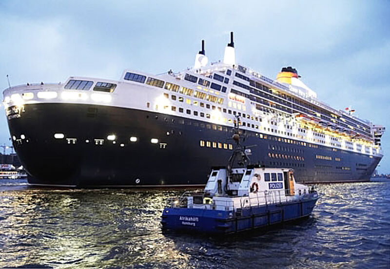 Wird am 15. Juli gemeinsam mit der Queen Elizabeth im Hamburger Hafen liegen: die Queen Mary 2
