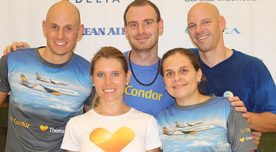 So sehen Sieger aus: das Team von Thomas Cook