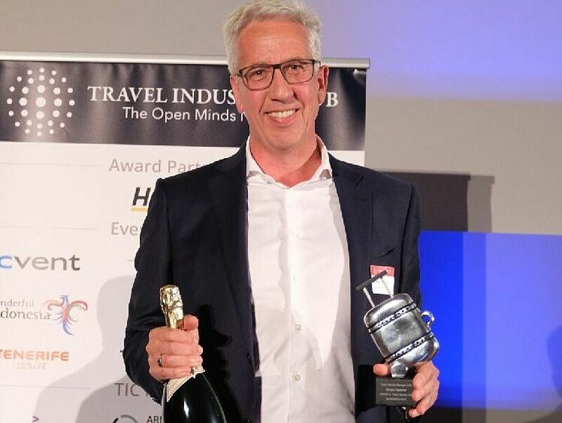Schauinsland-Chef Gerald Kassner bei der Preisverleihung in Frankfurt. Foto: TIC