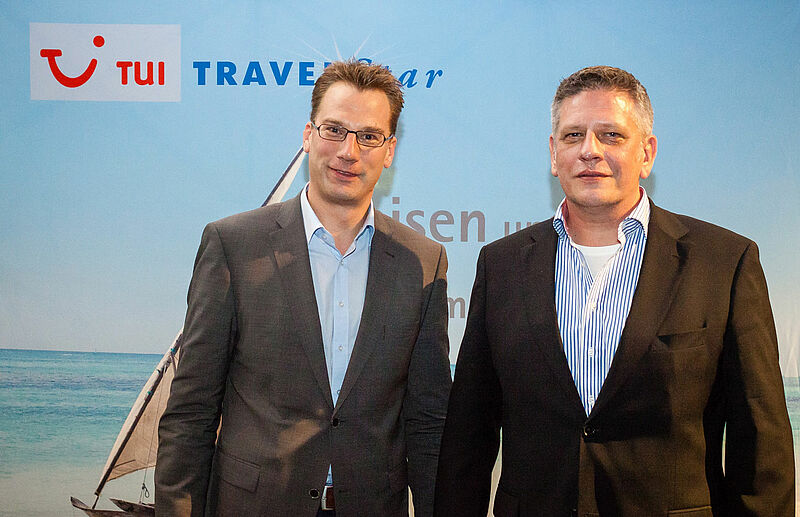 Die beiden TTS-Geschäftsführer Lars Helmreich und Oliver Grimsehl legen sich für einen erfolgreichen Neustart ihrer Mitgliedsbüros ins Zeug