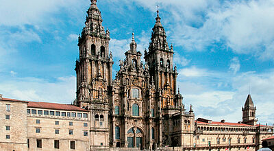 Die Kathedrale in Santiago de Compostela ist auch Endpunkt des Jakobsweges.