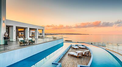 Abendstimmung im neuen Abaton Island Resort