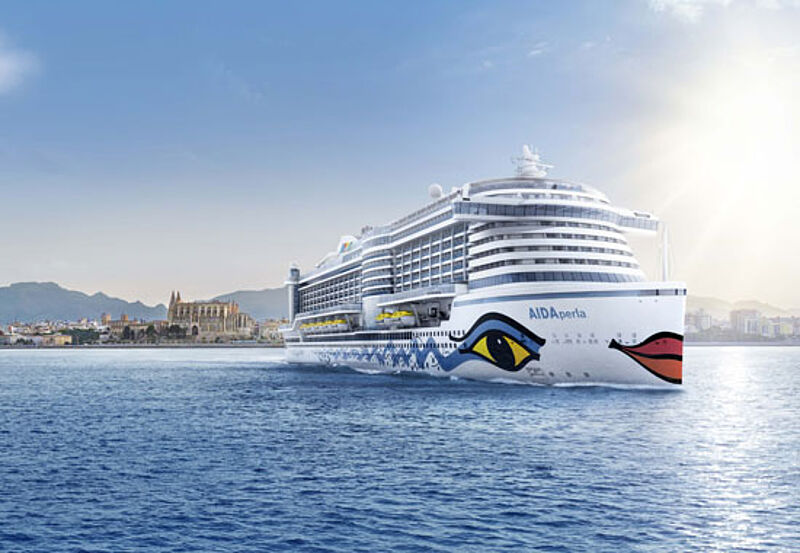 Die Aida Perla kreuzt in ihrer Premierensaison 2019 ab Palma de Mallorca