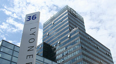 Die Zentrale von LCC im Frankfurter Stadtteil Niederrad Foto: mg