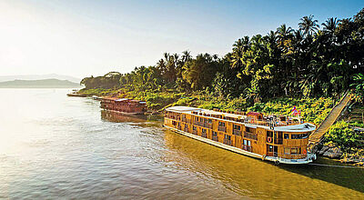 Fluss-Idylle in Südostasien: Die Mekong Sun und die Mekong Pearl