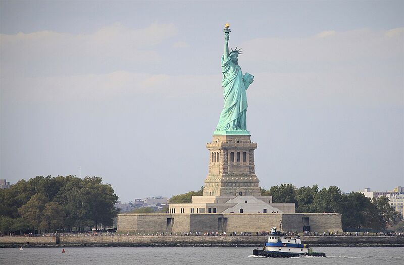 Beliebtestes Ausflugsziel in New York City: die Freiheitsstatue auf Liberty Island