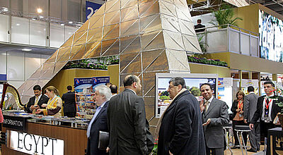 Der Ägypten-Stand auf der diesjährigen ITB. 2012 wird der Nil-Staat Partnerland der Reisemesse